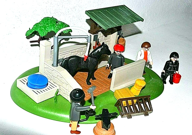 PLAYMOBIL WESTERN SELLE Bleu Pour Chevaux Attelage Chariot / Diligence
