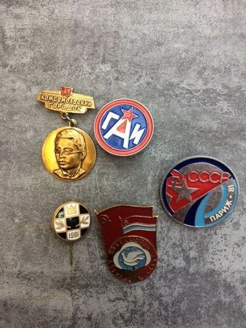 Lot De 6 épinglettes De Football Français - Collection, Support, Décoration Vestimentaire