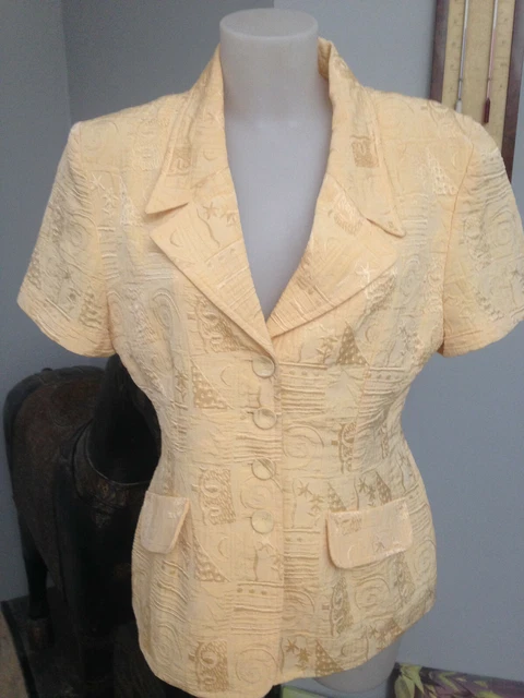 Veste Paletot Laura Di Sarpi - Femme Taille 36 - Noir - Manches 3/4 - Très Bon état