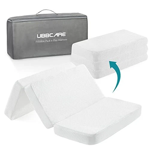 Fitted Foldable Memory Foam Pack n Play Mattress Pad Portable Playard Mattres...