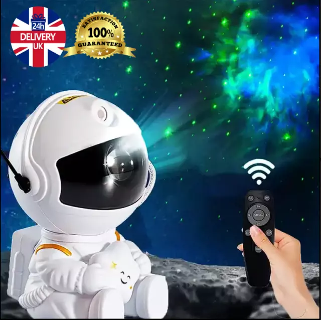 *2024 MODEL* ASTRONAUT Starry Galaxy Projector Night Light Space Nebula