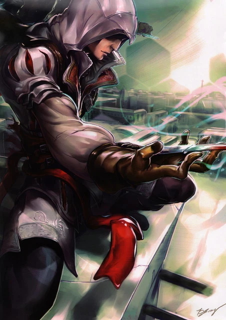 Kevin Yan SIGNED Xbox Play Station Art Print / Poster ~ Assassins Creed
