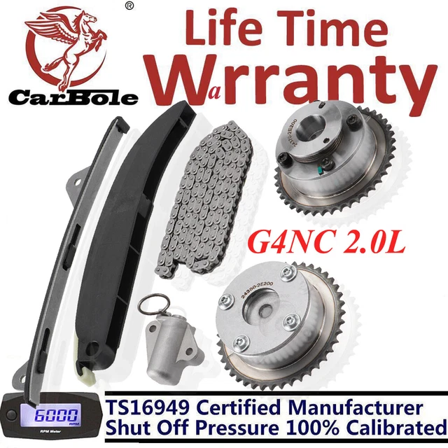 TIMING CHAIN KIT & VVT Gear Set Fits Hyundai Kia Elantra GT Soul Forte ...