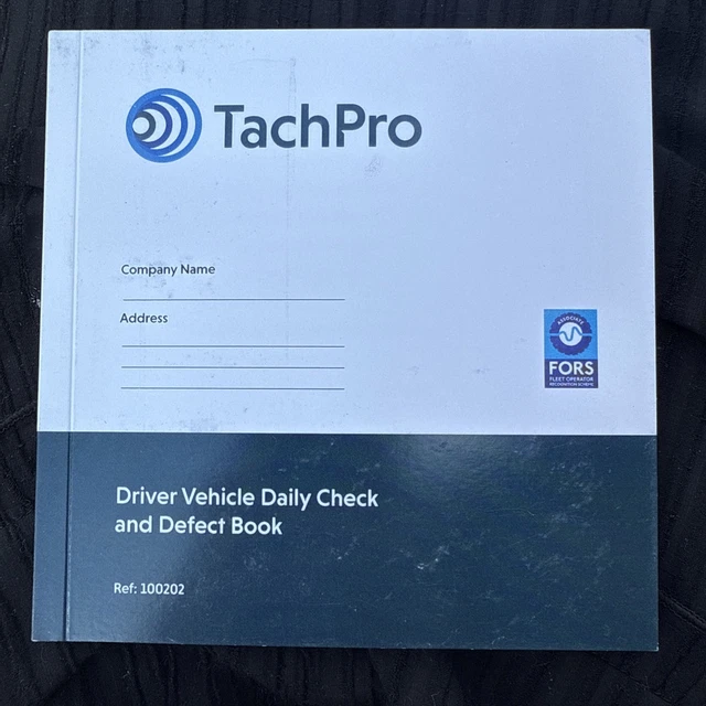 50 Page Defect Report Book (HGV) - Chartwise UK