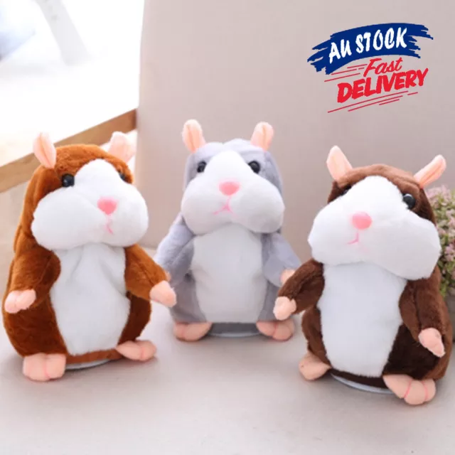 Talking Hamster Chat Mimicry Pet Record hamster Doll Xmas Plush Toy Nod Mouse