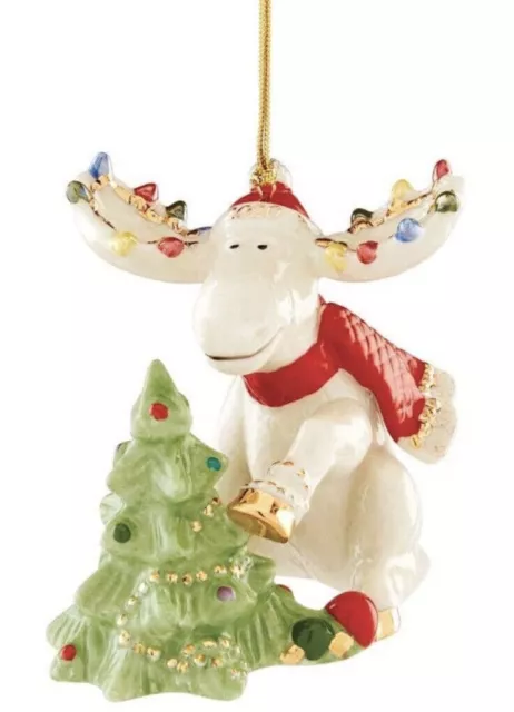Lenox 2020 Moose Ornament Marcel Figurine Annual Decorates Tree Christmas NEW