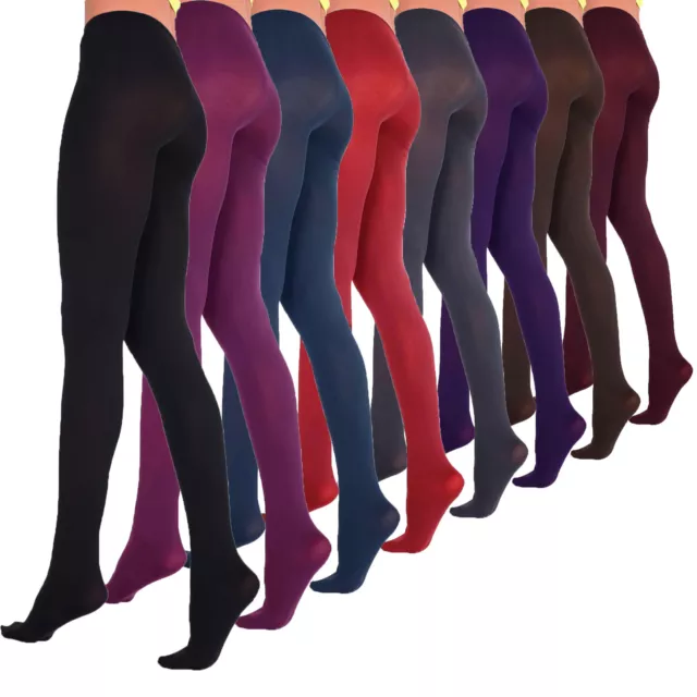 Lady Sofia Women's Soft Microfiber Opaque Tights 60 Denier