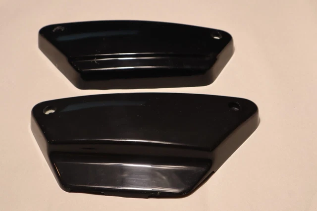 Harley Davidson FXR Black Plastic Side Covers 1982 Latter