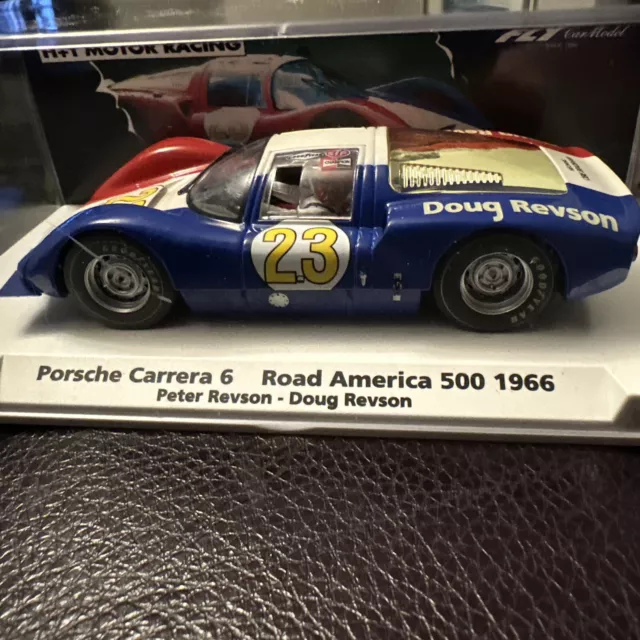 FLY Porsche Carrera 6 Road America 500 1966 Peter Revson Ltd 160-600 Ref 99109