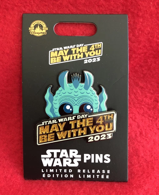 DISNEY PARKS 2023 Star Wars Day May The 4th Be With You Greedo Pin LR