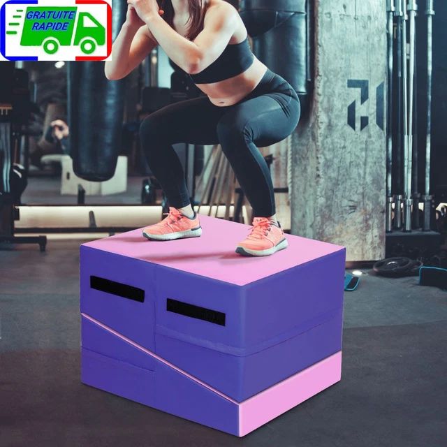 AKTIVE Tapis De Gymnastique Puzzle Fitness, Antidérapant, 60x60x1