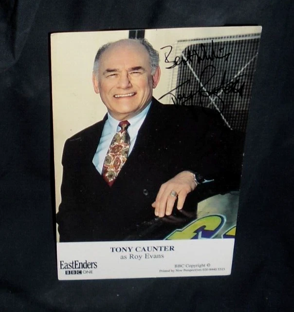 EASTENDERS STAR Tony Caunter as Roy Evans hand Signed 6x4 Cast Card Rare !