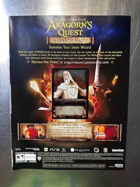 The Lord Of The Rings Aragons Quest Augmented Reality Gandalf Card Insert