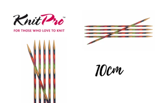 KnitPro Symfonie Double Pointu Aiguilles 10cm, 2mm-4mm
