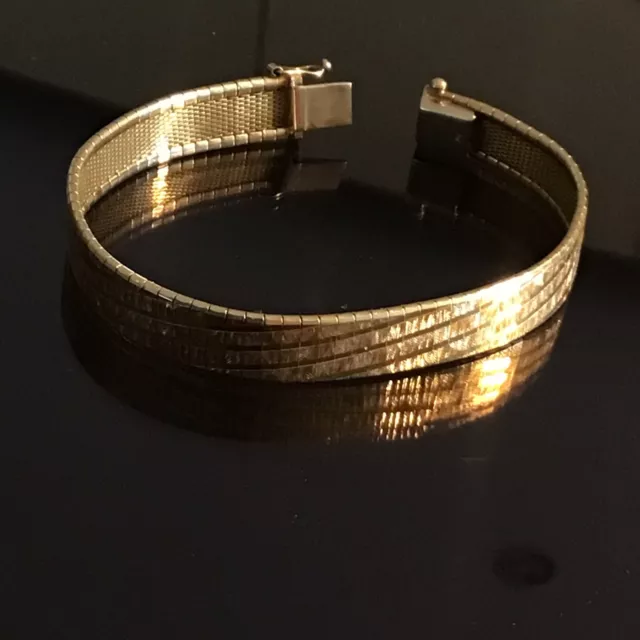 Gold Armband 750 Gelbgold 20cm Wunderschön Verzierungen 33,4g