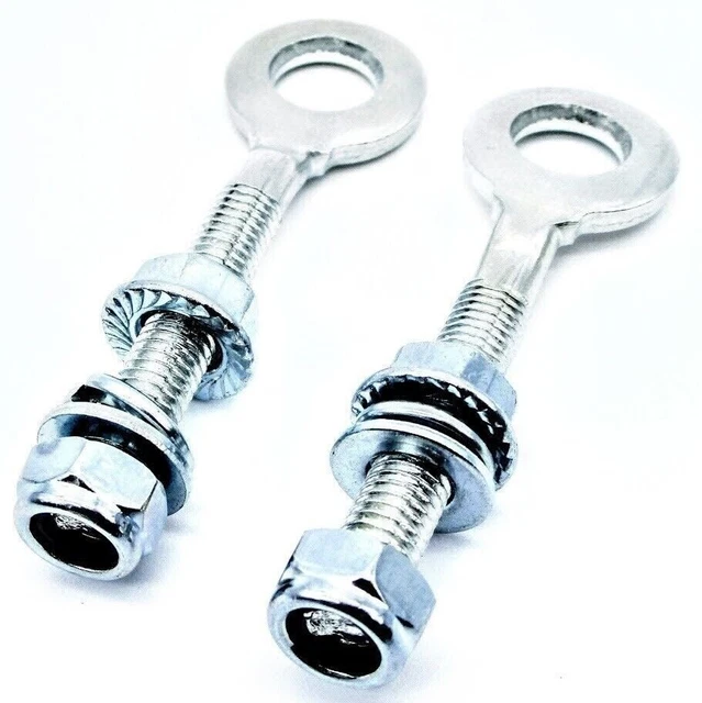 New Chain Tension Adjuster Bolts  3" X 1/2" - 8mm Thread For Chinese Pit Bikes