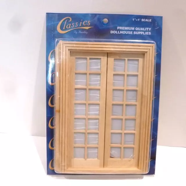 Classics Dollhouse Miniature Double French Doors