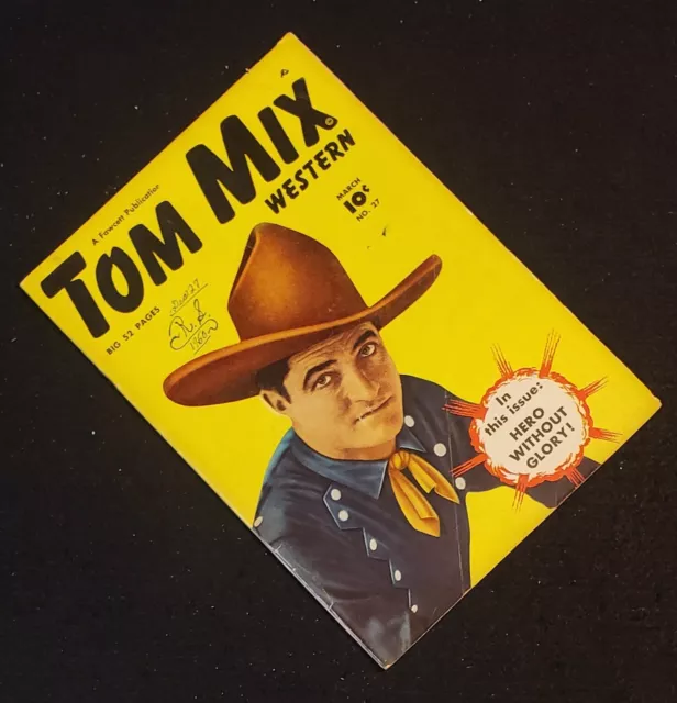 Tom Mix Western #27 - '50 Fawcett Golden Age Comic Book - Carl Pfeufer Art (267)