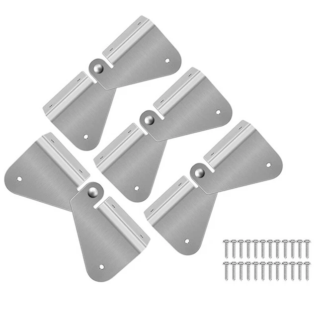 4Pcs Gutter Extension Hinge, Downspout Extension Flip- Hinge,Installation o U2U9