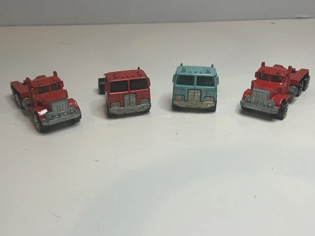 Hot Wheels Peterbilt Camion Bétonnière Rouge 1979 - Miniature Chantier D'occasion