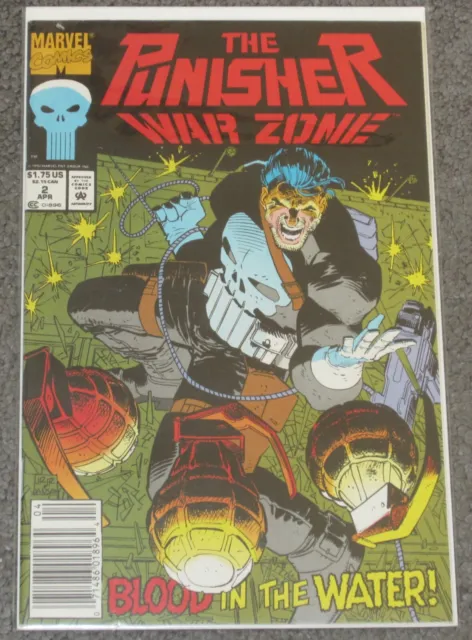 marvel comics the punisher war zone blood in the water #2 newsstand 1992