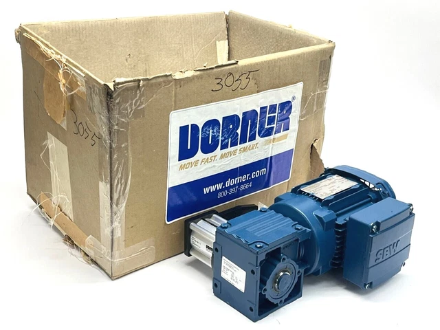 Dorner 22M008WS423EN 2200 Series Gearmotor w/22MSWS12A Side Mnt SEW WA20DRS71S4