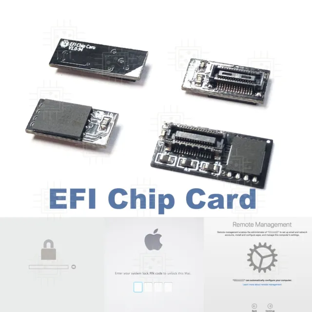 Solderless EFI Chip Card for MacBook Pro, Air Mac Mini Firmware Unlock MDM, DEP