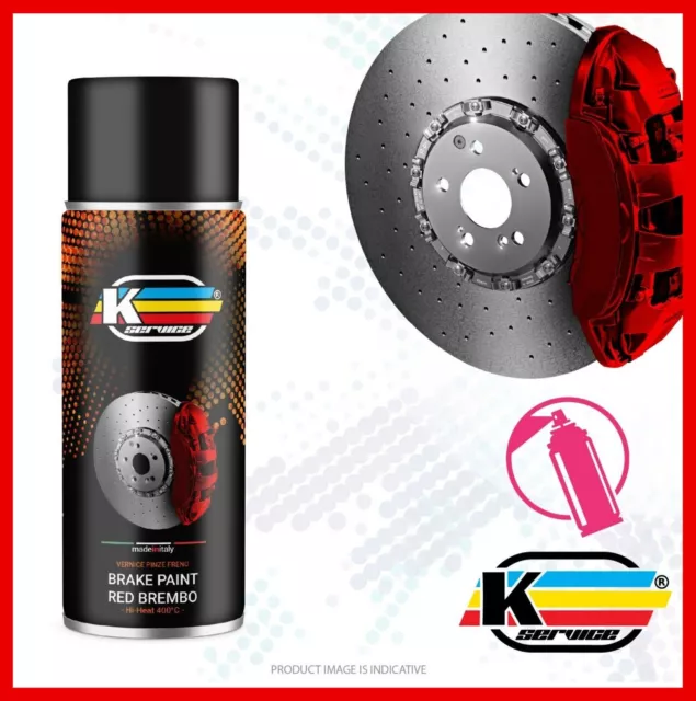 Kit vernice spray per pinze freni alta temperatura auto tuning moto rosso Brembo