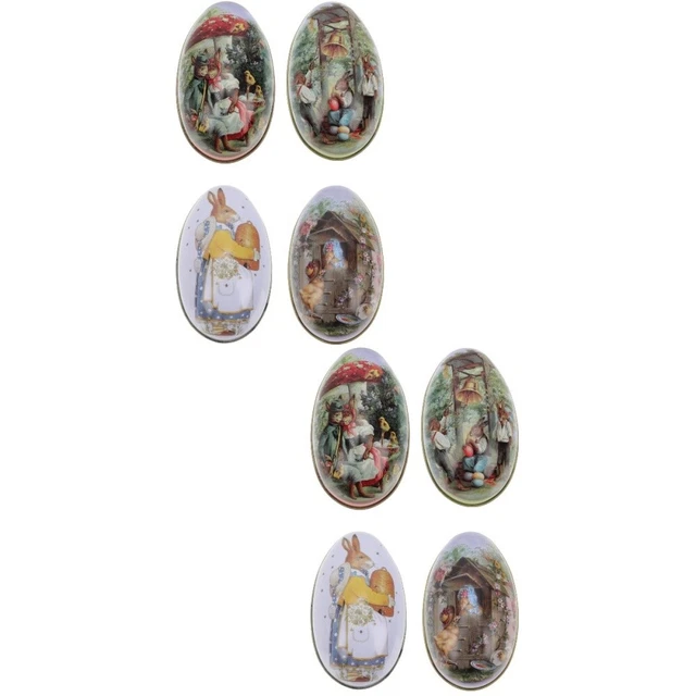 8 Pcs Easter Filled Eggs Easter Eggs Easter Egg Candy Box Toy Baskets Decorate