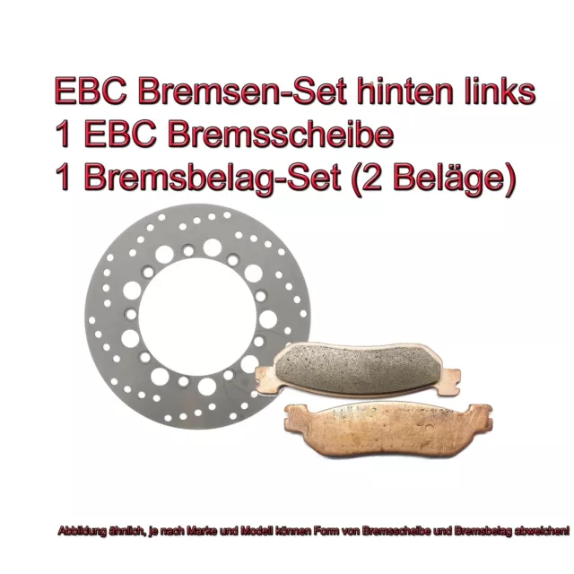 EBC Offroad Bremsen Set hinten links für KTM LC4 MX EXC 600 SX620