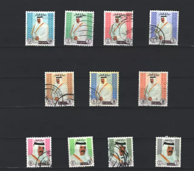 Lote De Sellos De Regalías Usados De Qatar Selección De Oriente Medio (Katar 432)