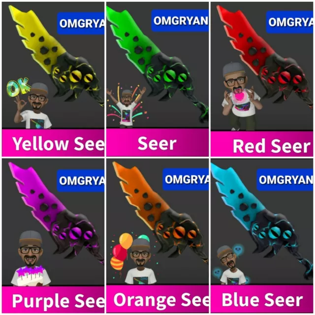 Roblox Murder Mystery 2 mm2 godly complete sparkle set of 10 items