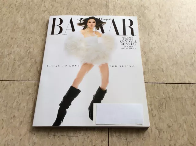 Harper’s Bazaar Magazine Feb 2018. Kendall Jenner By Cara Delevingne.