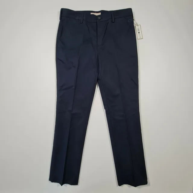 Paul Costelloe Kids Boys Chino Trousers Navy Blue W 28 /L29 Straight Leg Pants