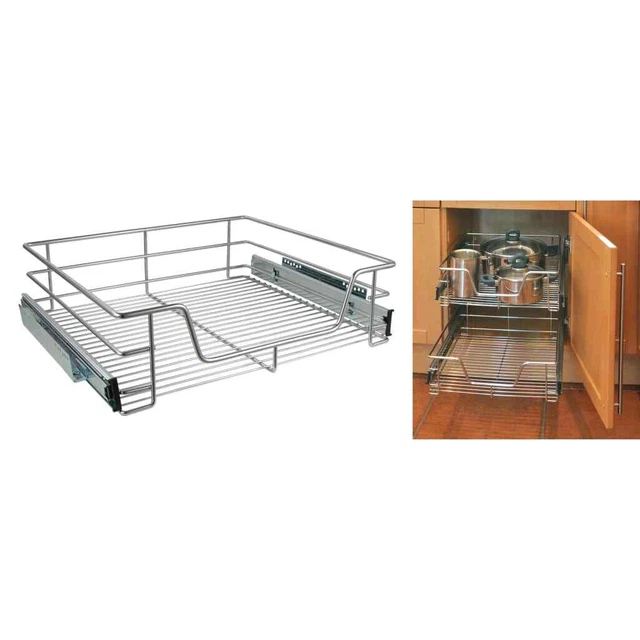 HI cassetto telescopico 60 cm acciaio inox cassetto da cucina estratto armadio cavo per cestello HI
