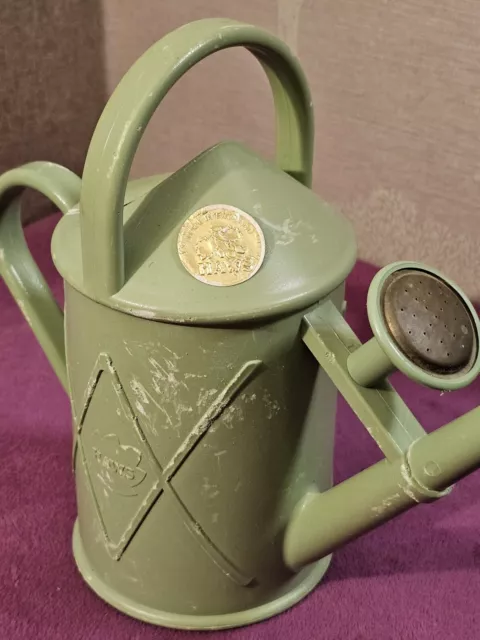Haws No. 100/2 Bosmere Heritage Olive Green Plastic 1 Litre Watering Can 3