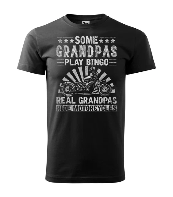 Divertente Maglietta Da Motociclista In Pensione Nonno Biker S M L Xl 2Xl