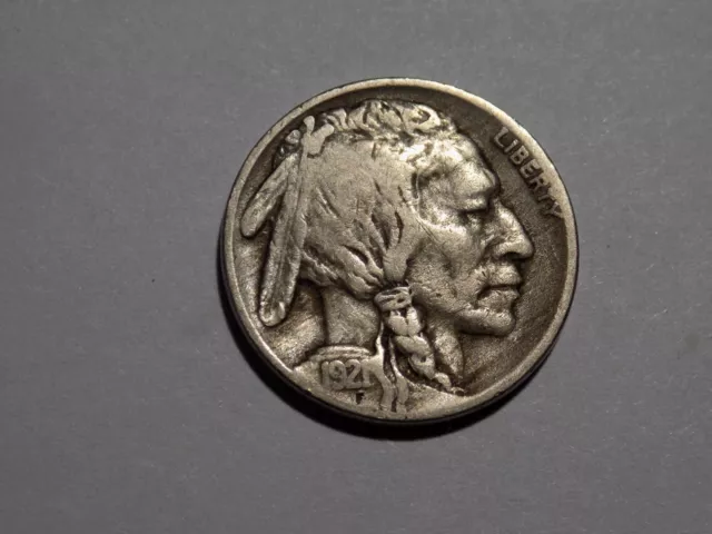 1921-S Buffalo Nickel - Fine Condition - Semi-Key Date