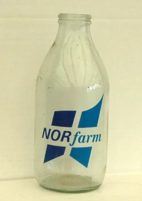 milk bottle : lovely old NORFARM dairy