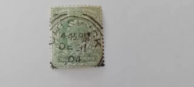 GB KEV11 1/2d Green - Chiswick Postmark