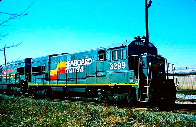 Original Kodachrome Slide Seaboard System U-23B #3299 Portsmouth, Va Feb. 1987