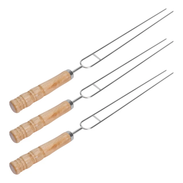 3 palitos de malvavisco barras de asado horquilla de barbacoa palos horneados
