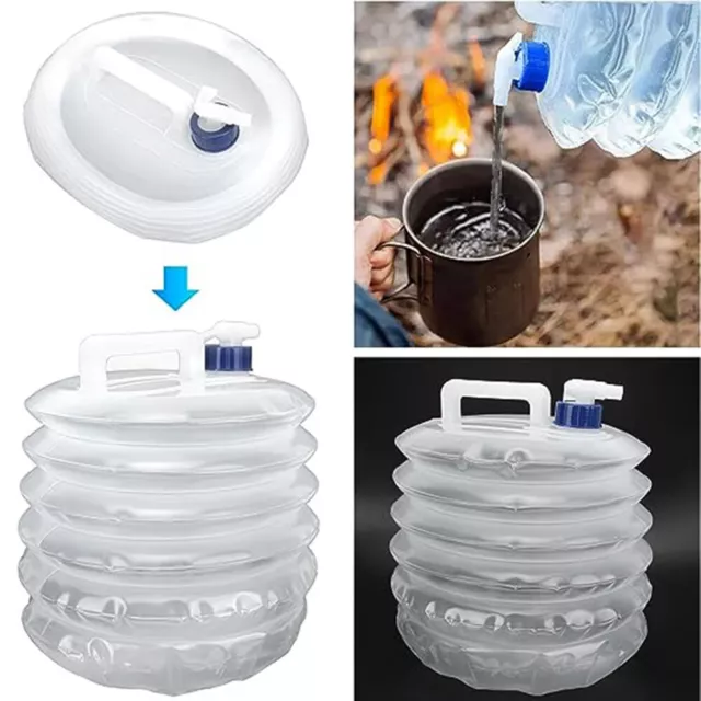 Wasserkanister faltbar 4er Set Faltkanister Camping Trinkwasserkanister BPA frei