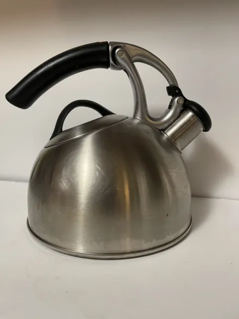 OXO Uplift Tea Kettle 2qt 1.9L Brushed Stainless Steel - Low Whistle - Teapot