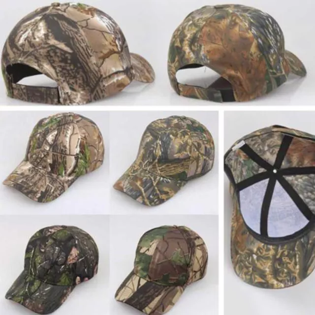 Men Women Camouflage Adjustable Cap Camo Baseball Hunting Fishing Army Sun Hat