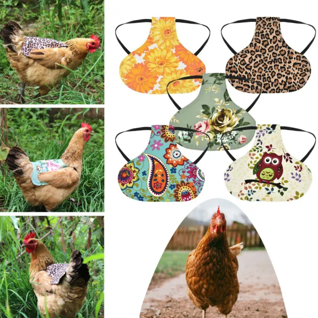 Chaleco de pollo mascotas aves de corral gallina pato ajuste ropa trasera delantal protección EE. UU.