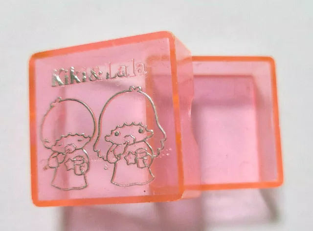 Little Twin Stars Miniatur Case 1976 Old SANRIO Vintage Appendix Pink Heart