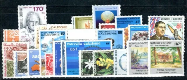 NOUVELLE CALEDONIE 1990 865-891 ** POSTFRISCH Yvert 587-601, PA265-275 (09761