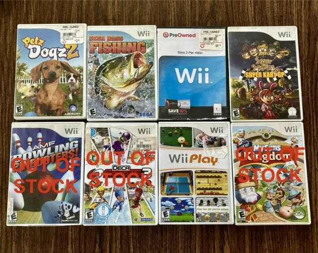 Wii Games Lot | Buy 2 or More Get 1 Free of Choice | Tested and Working