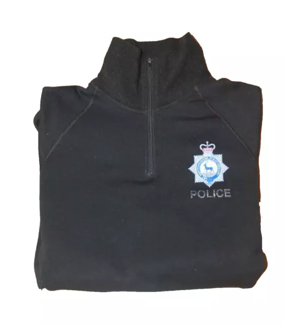 Orig. Polizei Police Hertfordshire Constabulary Fleece Shirt Gr. Medium